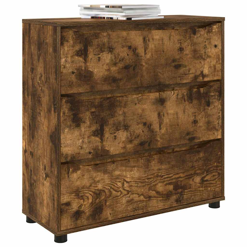 Oppbevaringsskap Røkt eik 80 x 31 x 81 cm Konstruert tre