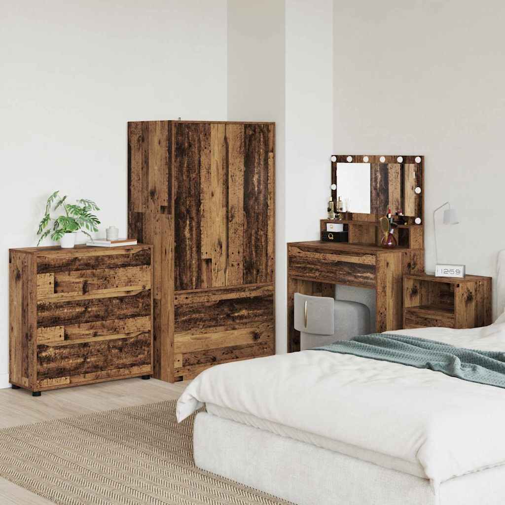 Oppbevaringsskap Gamle tre 80 x 31 x 81 cm Konstruert tre