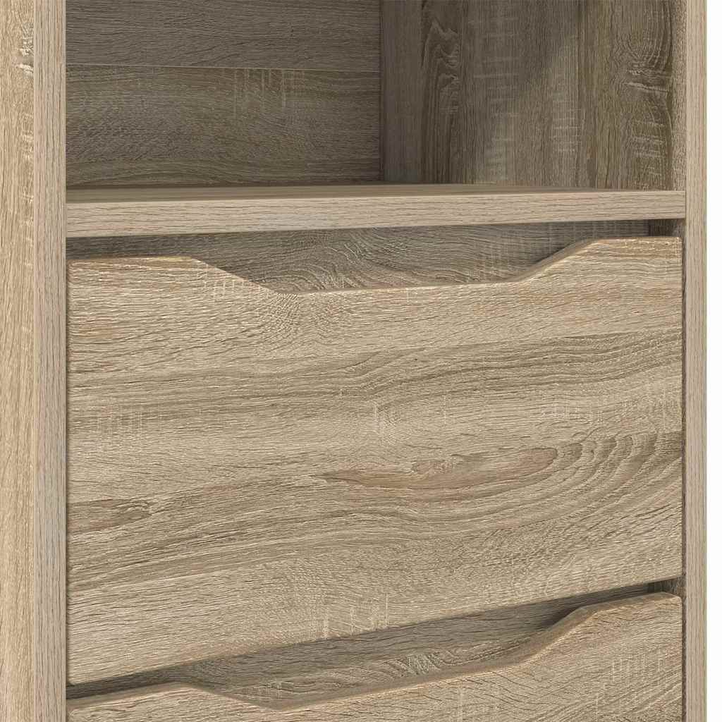Nattbord med skuff Sonoma eik 40 x 30 x 467 cm Konstruert tre