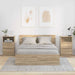 Nattbord 2 pcs Sonoma eik 40 x 30 x 467 cm Konstruert tre