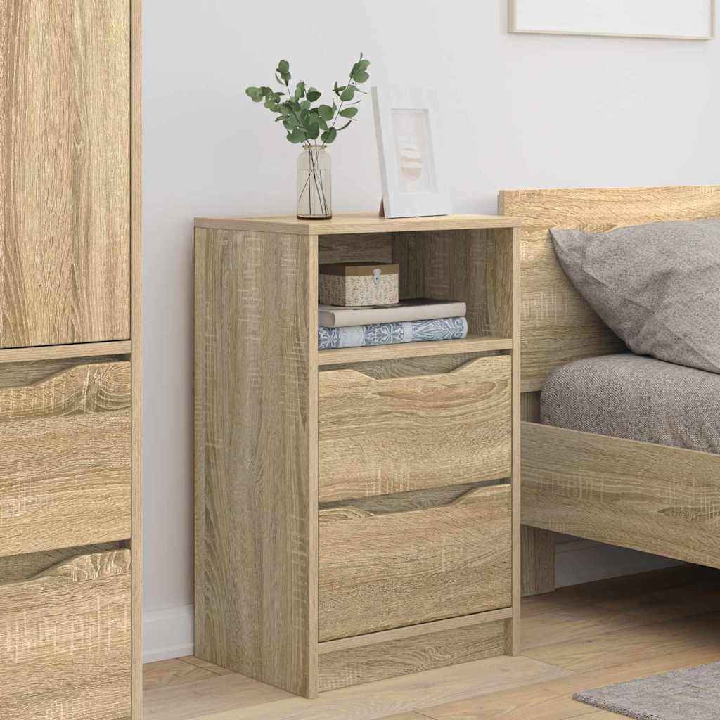 Nattbord 2 pcs Sonoma eik 40 x 30 x 467 cm Konstruert tre