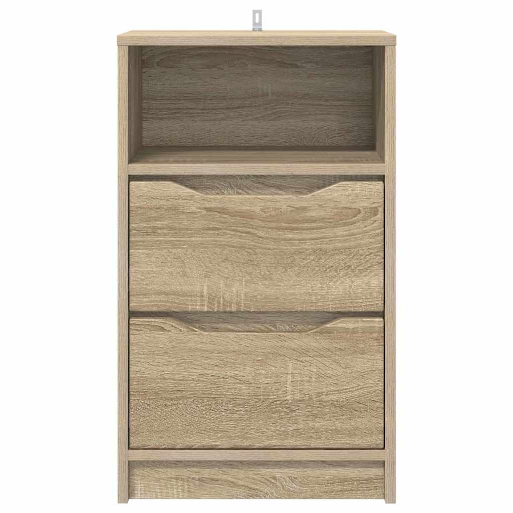Nattbord 2 pcs Sonoma eik 40 x 30 x 467 cm Konstruert tre