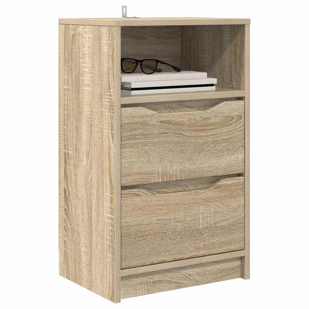 Nattbord 2 pcs Sonoma eik 40 x 30 x 467 cm Konstruert tre