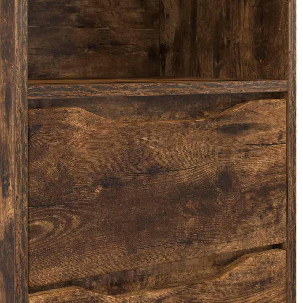 Nattbord 2 pcs Røkt eik 40 x 30 x 467 cm Konstruert tre