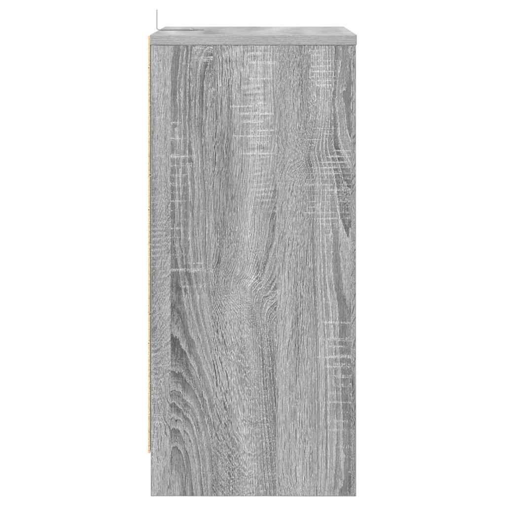 Nattbord 2 pcs Grå Sonoma 40 x 30 x 467 cm Konstruert tre