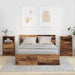 Nattbord 2 pcs Gamle tre 40 x 30 x 467 cm Konstruert tre