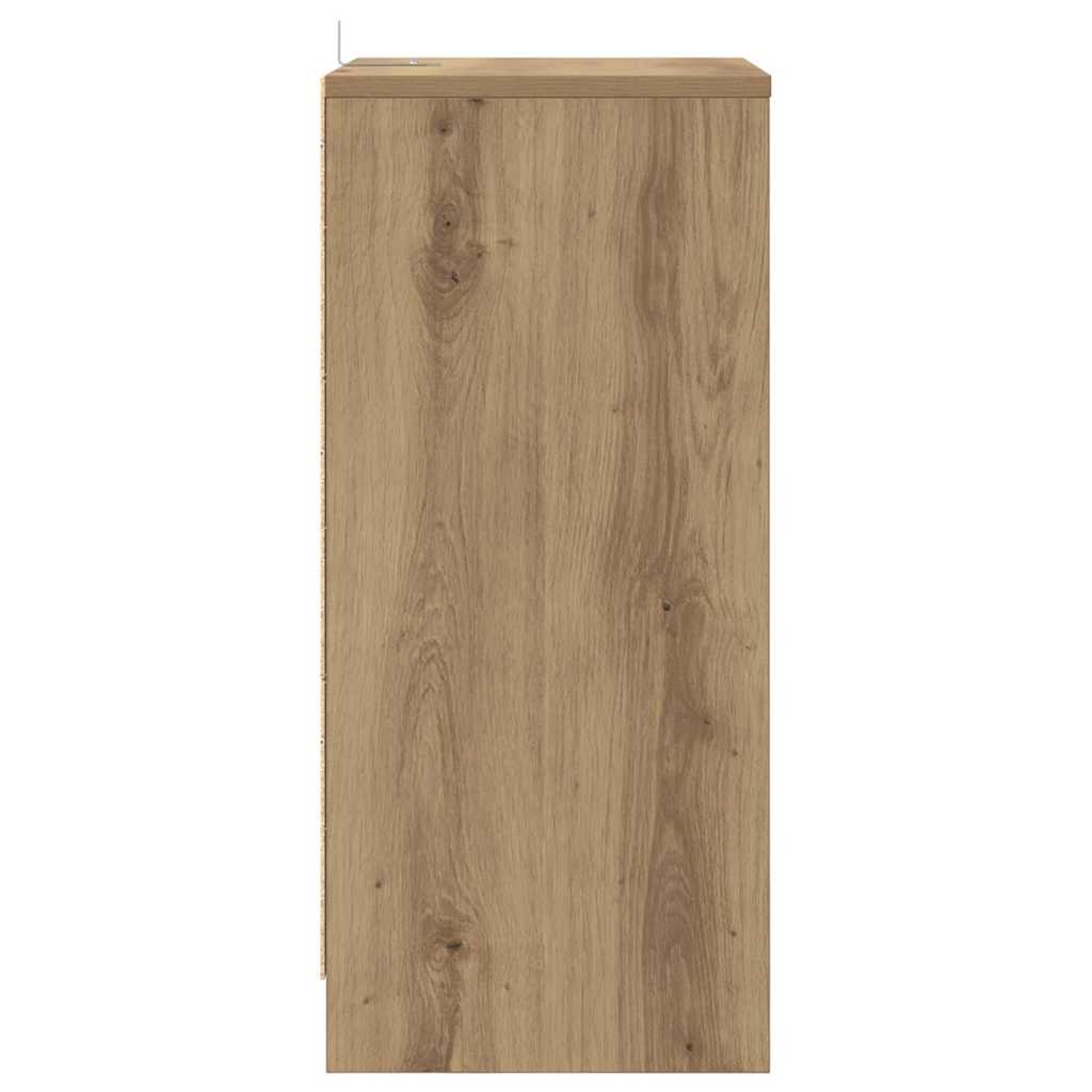 Nattbord med skuff Artisan Eik 40 x 30 x 467 cm Konstruert tre