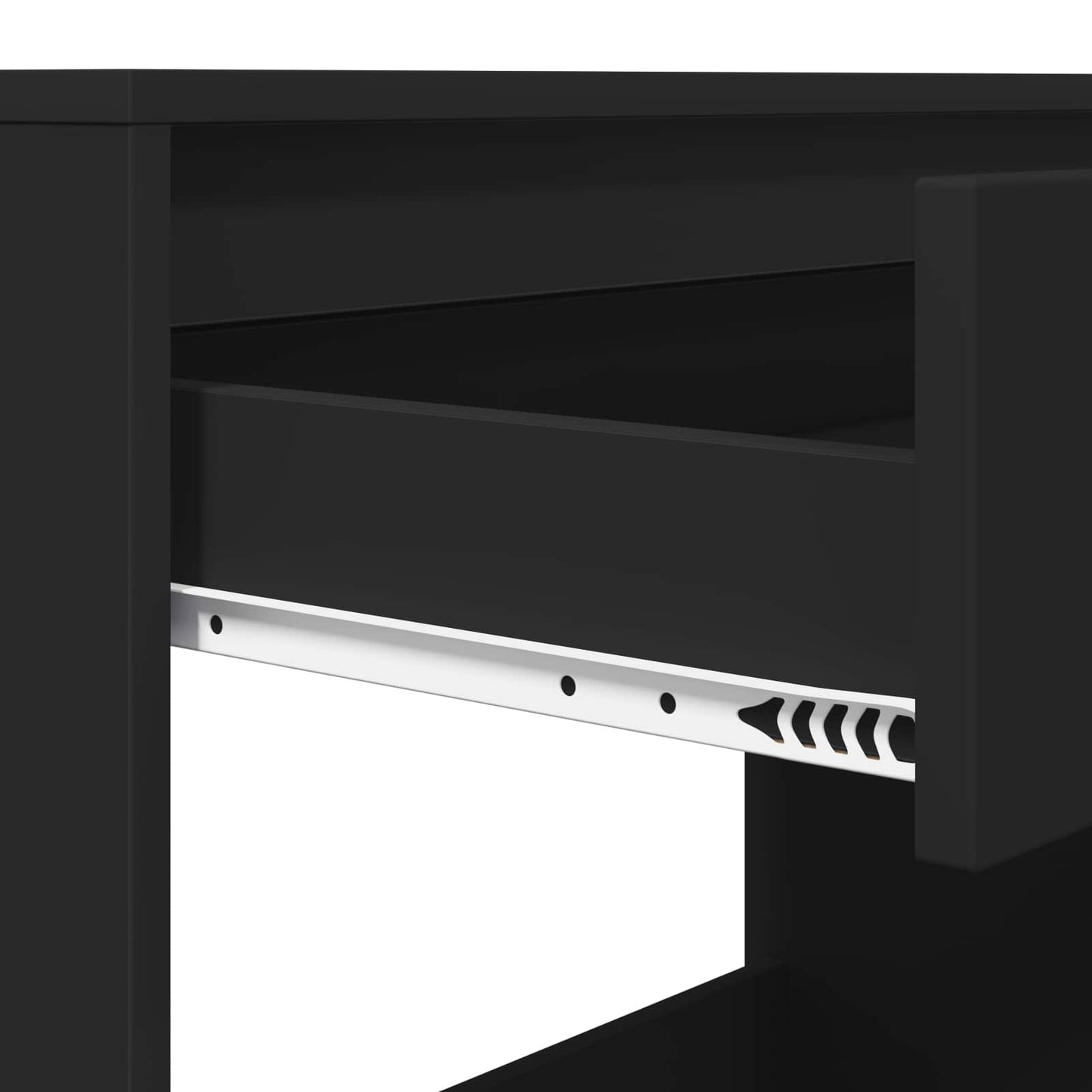 Skrivebord med skuff Svart 100 x 50 x 78 cm Konstruert tre