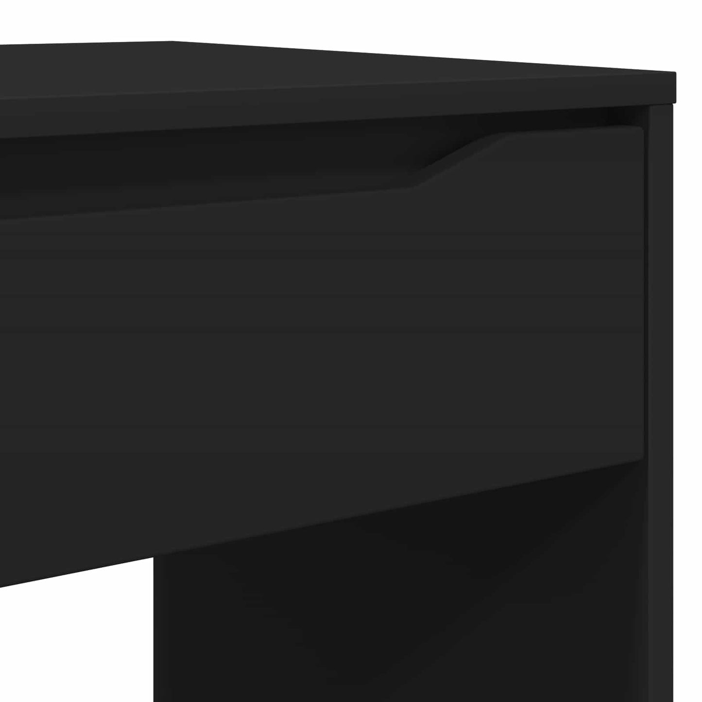Skrivebord med skuff Svart 100 x 50 x 78 cm Konstruert tre
