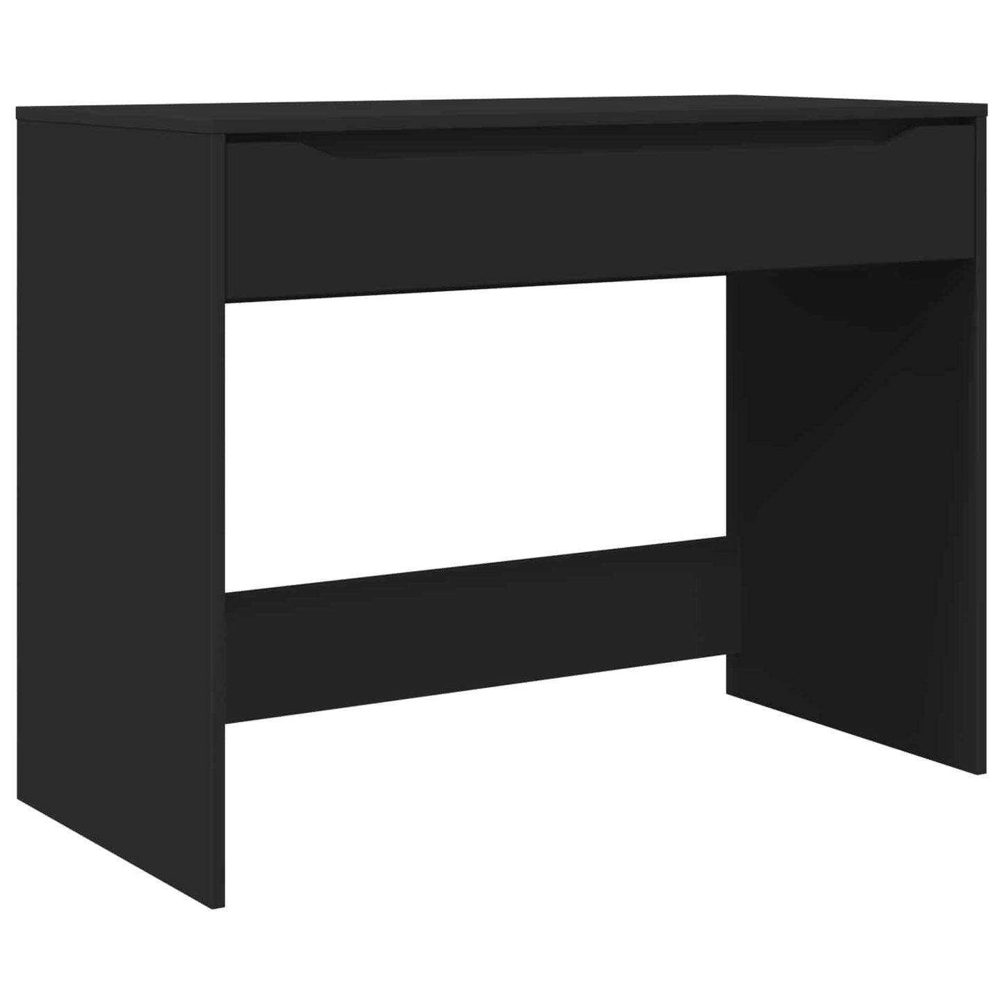 Skrivebord med skuff Svart 100 x 50 x 78 cm Konstruert tre