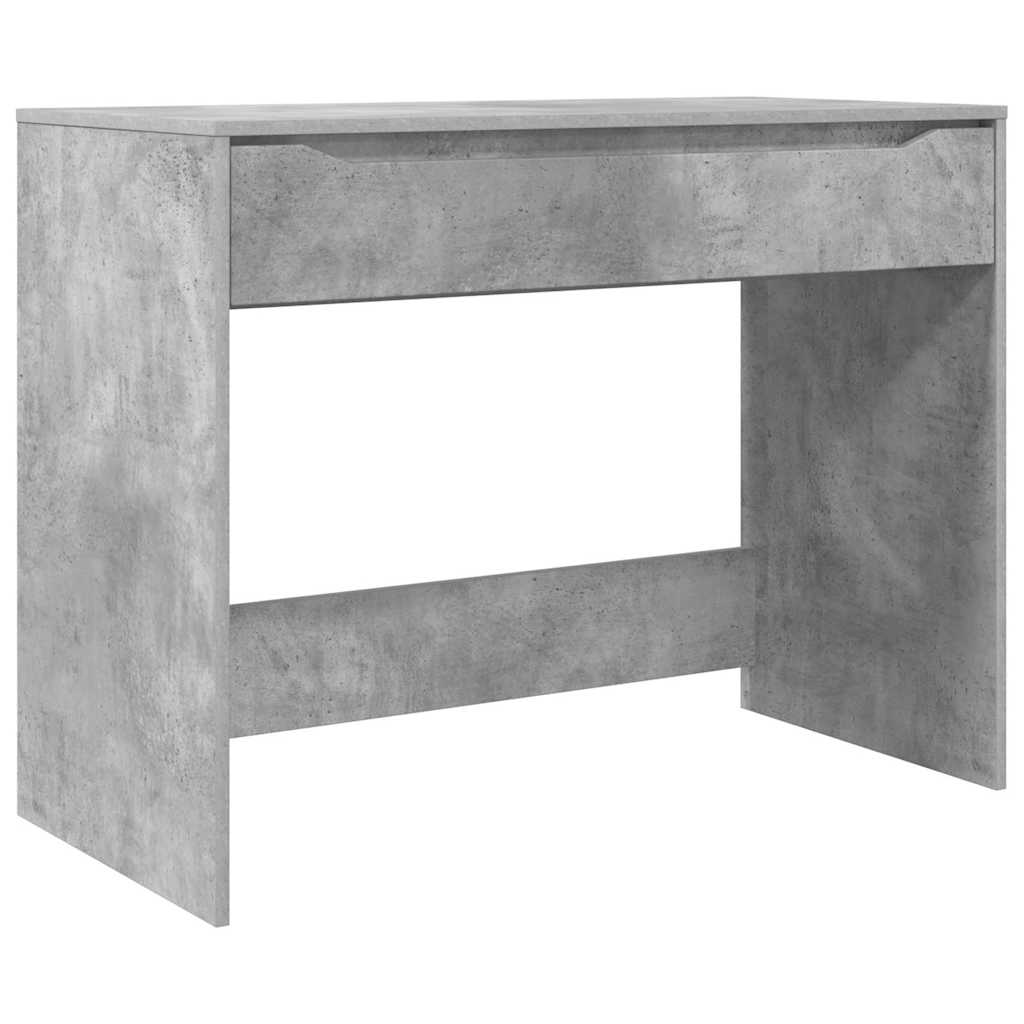 Skrivebord med skuff BetongGrå 100 x 50 x 78 cm Konstruert tre