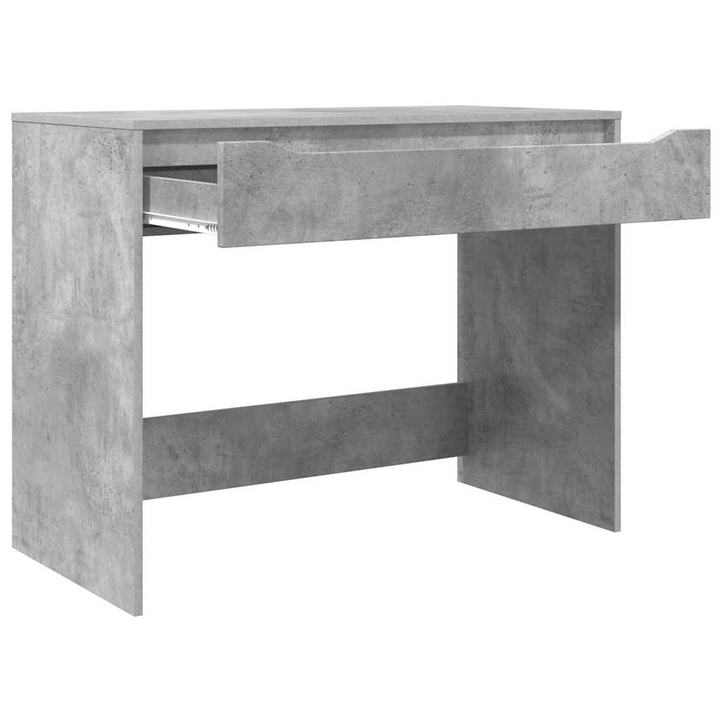Skrivebord med skuff BetongGrå 100 x 50 x 78 cm Konstruert tre