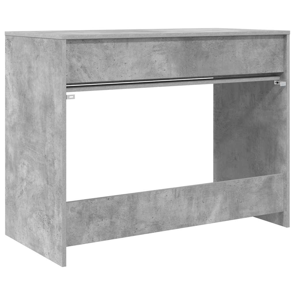 Skrivebord med skuff BetongGrå 100 x 50 x 78 cm Konstruert tre