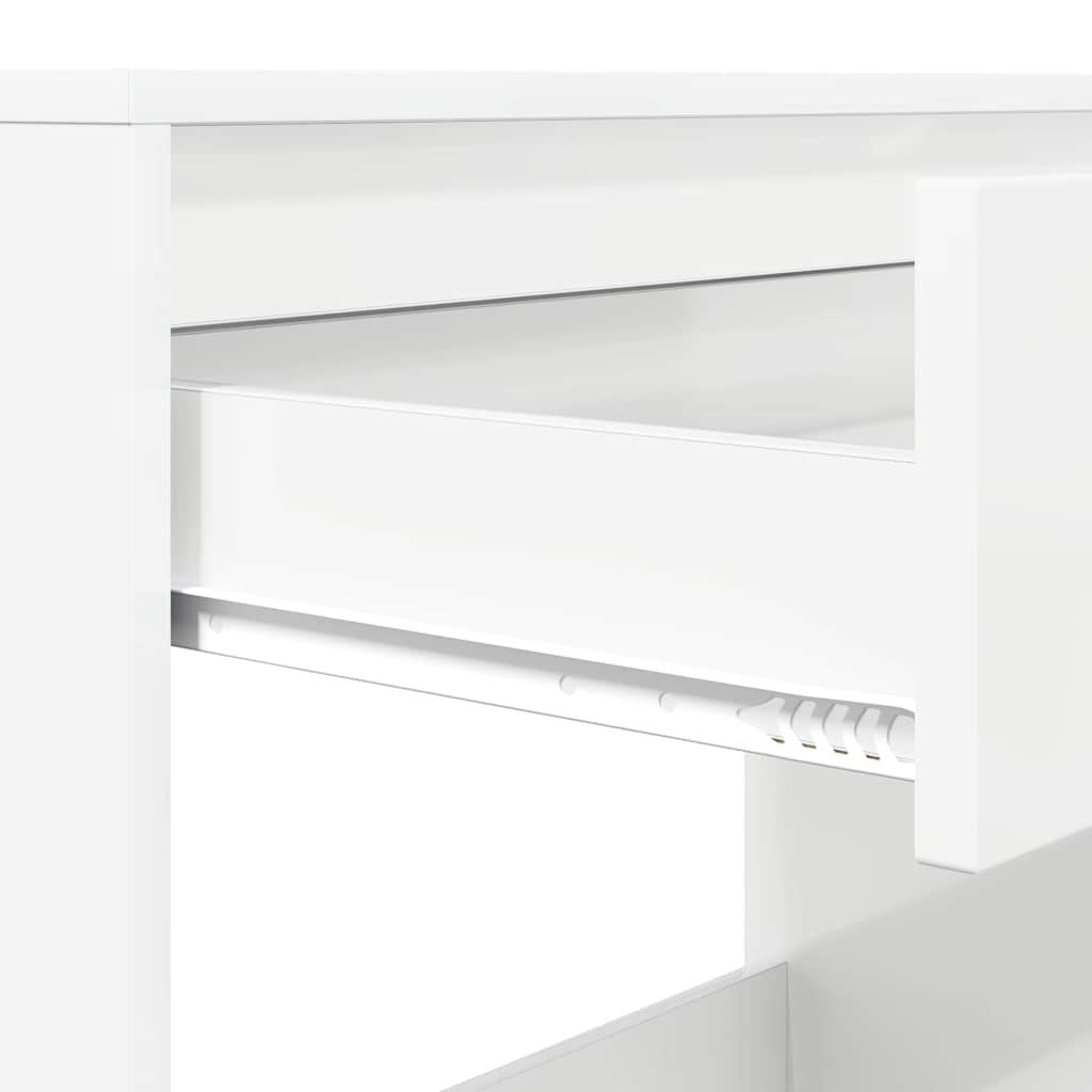 Skrivebord Høgglans Hvit 100 x 50 x 78 cm Konstruert tre