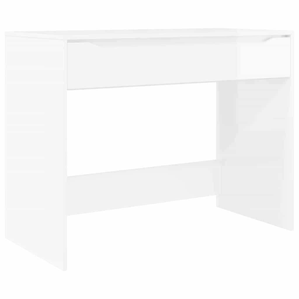 Skrivebord Høgglans Hvit 100 x 50 x 78 cm Konstruert tre