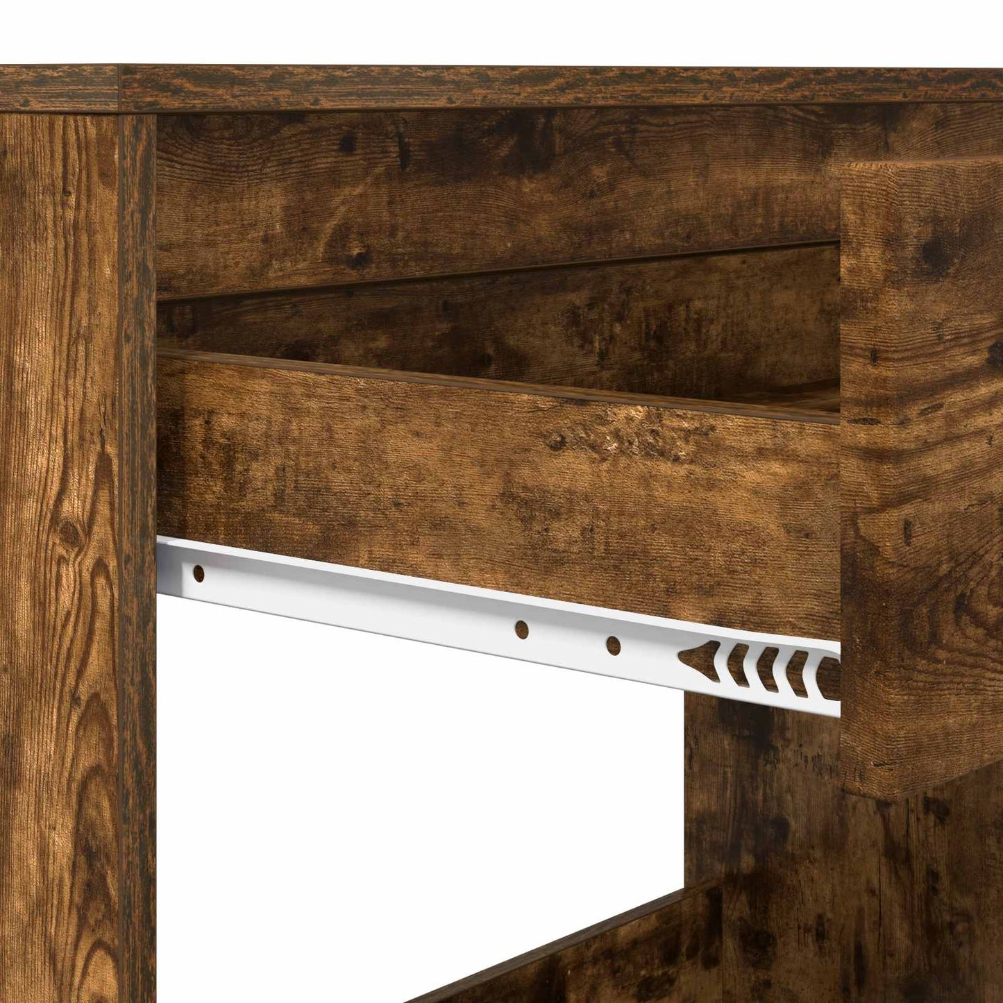 Skrivebord med skuff Røkt Eik 100 x 50 x 78 cm Konstruert tre
