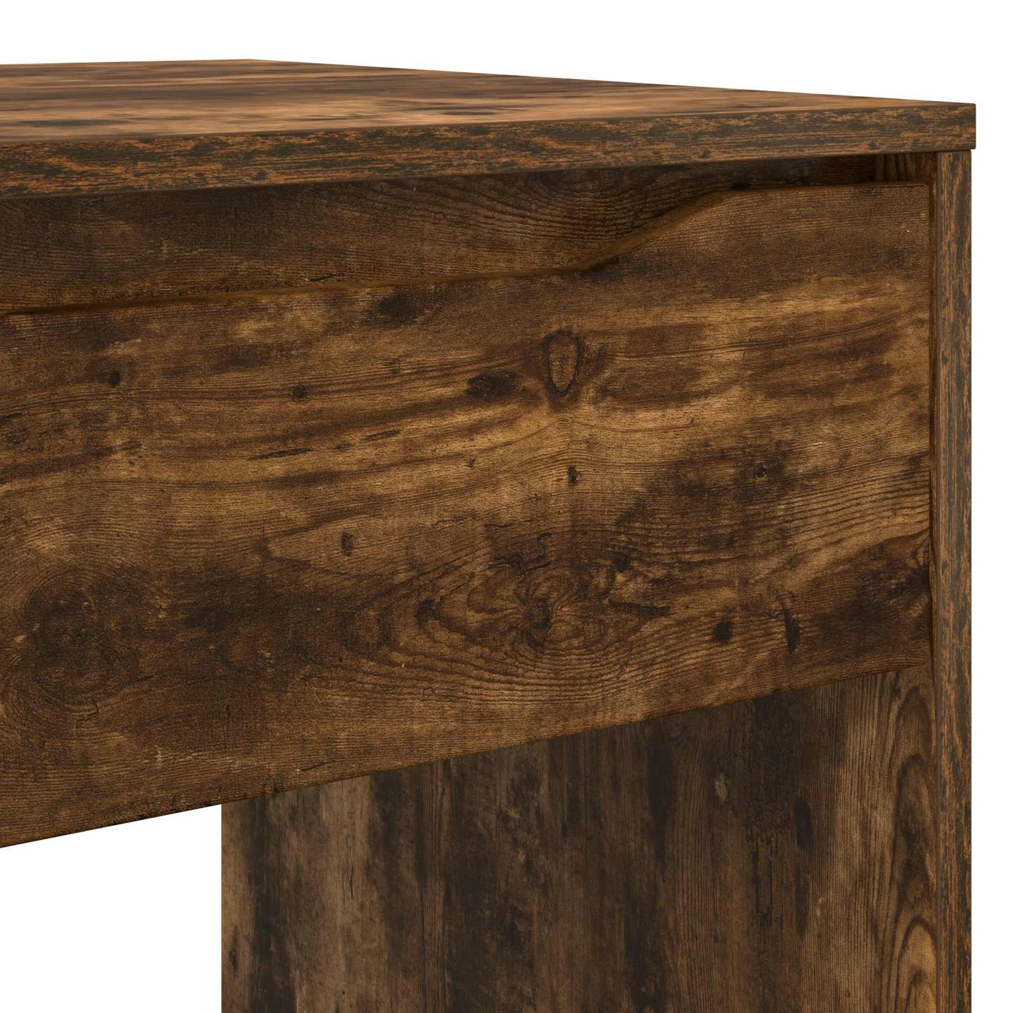 Skrivebord med skuff Røkt Eik 100 x 50 x 78 cm Konstruert tre