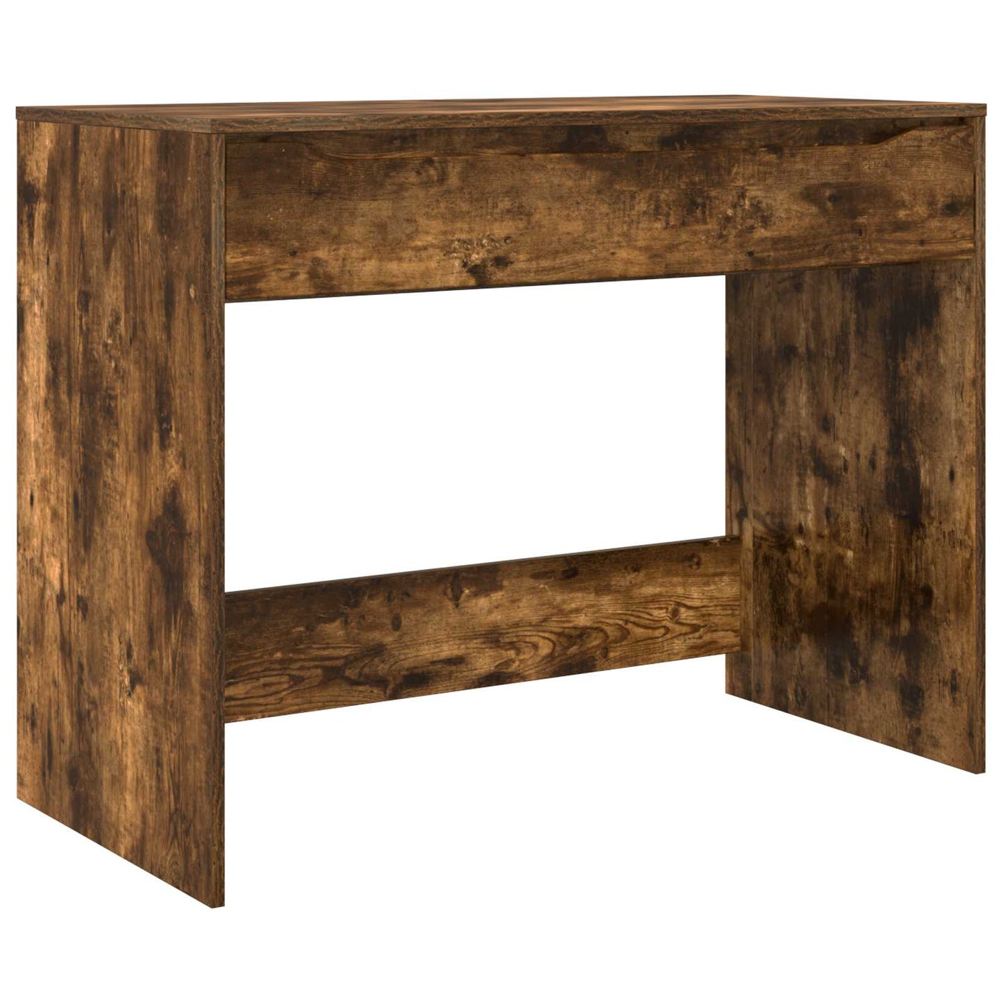 Skrivebord med skuff Røkt Eik 100 x 50 x 78 cm Konstruert tre