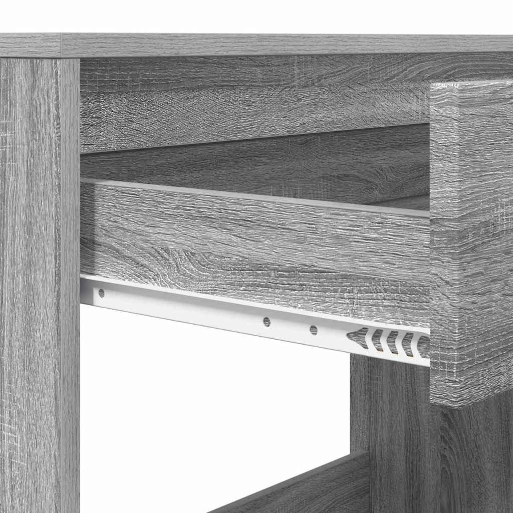 Skrivebord med skuff Grå Sonoma 100 x 50 x 78 cm Konstruert tre