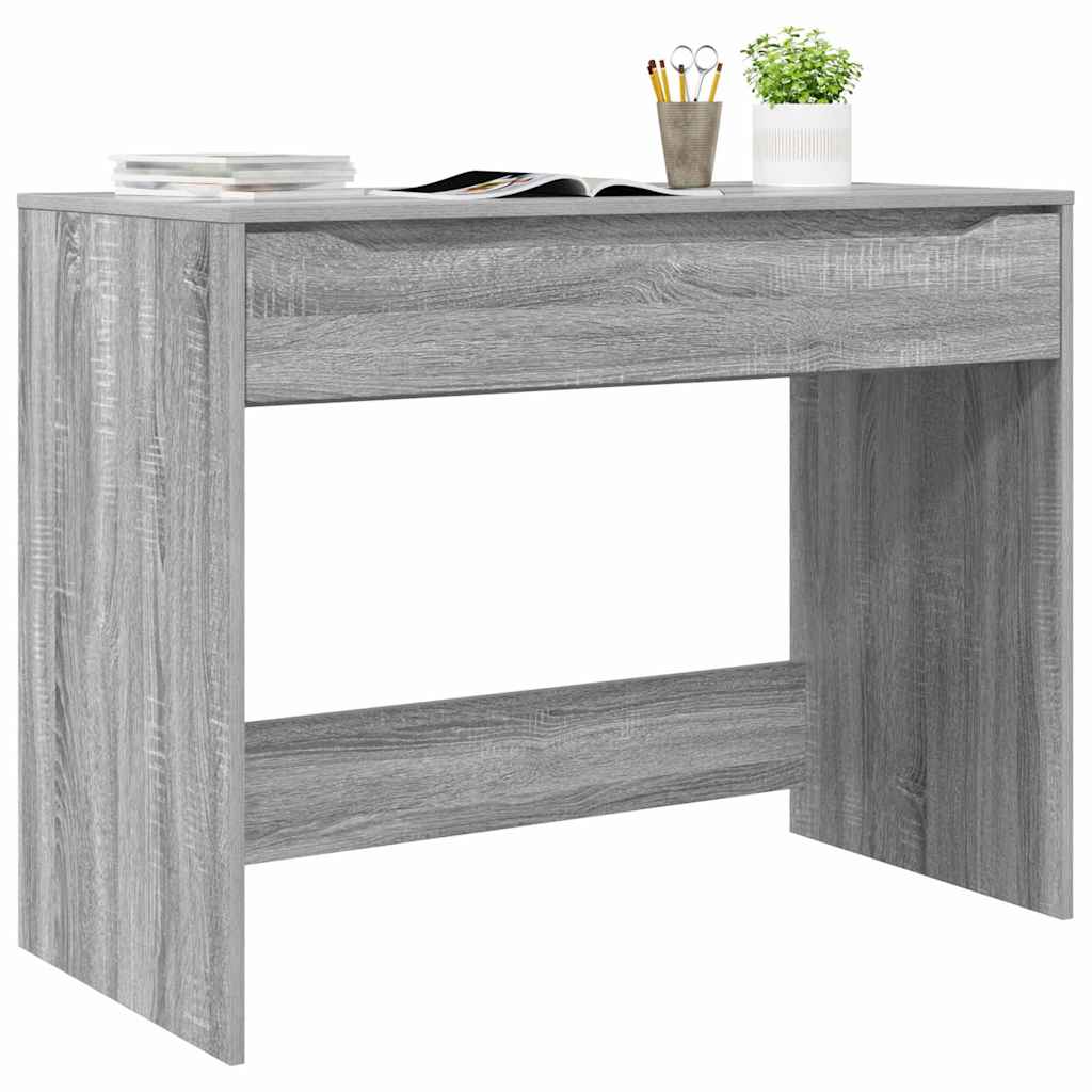 Skrivebord med skuff Grå Sonoma 100 x 50 x 78 cm Konstruert tre