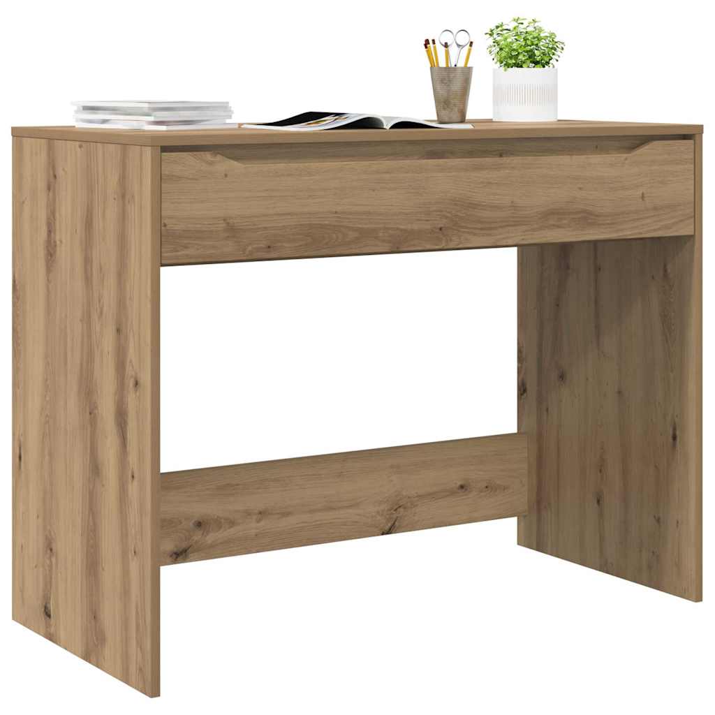 Skrivebord med skuff Artisan Eik Konstruert tre