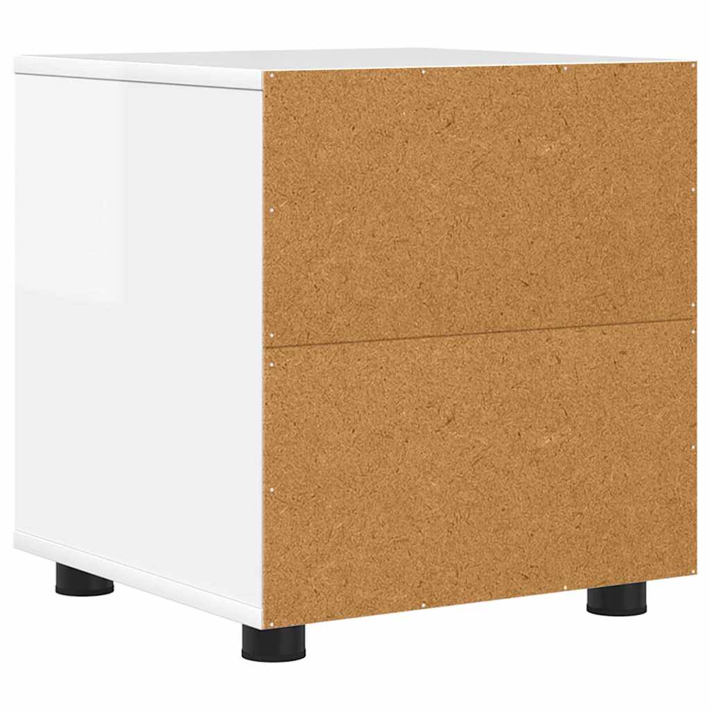 Baderomsskap Høyglanset hvit 40,5 x 40 x 44 cm Konstruert tre