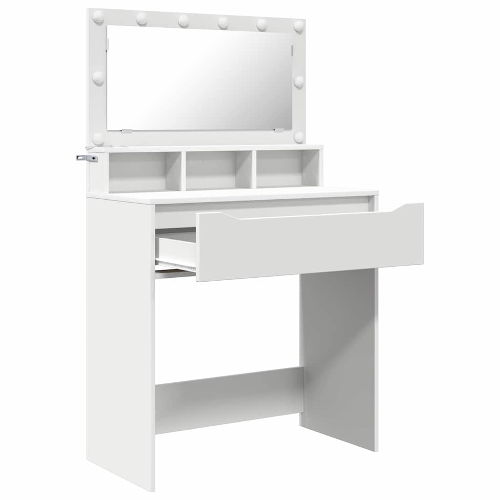 Soverom sminkebord Hvit 80 x 39,6 x 135 cm Konstruert tre