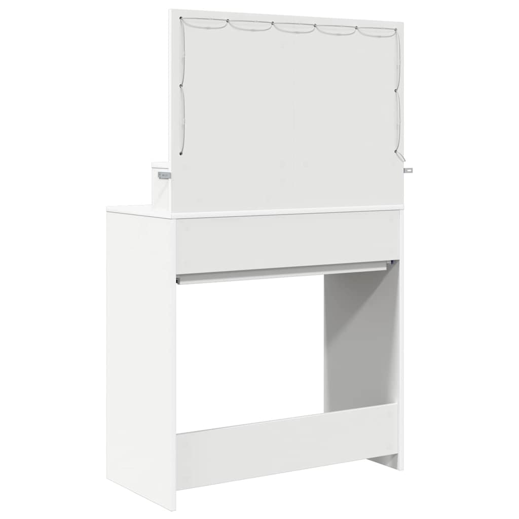 Soverom sminkebord Hvit 80 x 39,6 x 135 cm Konstruert tre