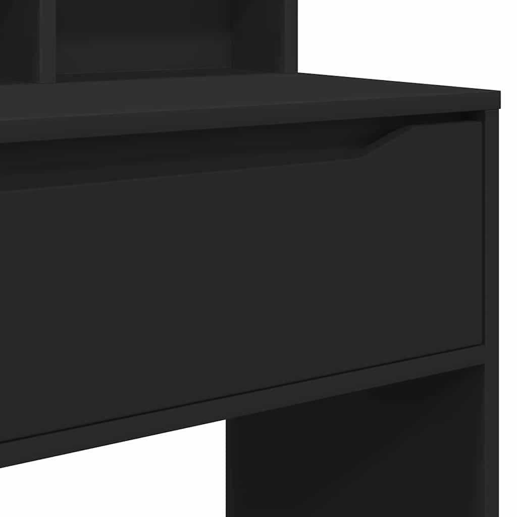 Soverom sminkebord Svart 80 x 39,6 x 135 cm Konstruert tre
