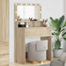 Soverom sminkebord Sonoma eik 80 x 39,6 x 135 cm Konstruert tre