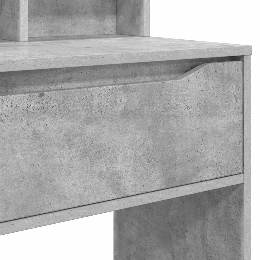 Soverom sminkebord Betonggrå 80 x 39,6 x 135 cm Konstruert tre