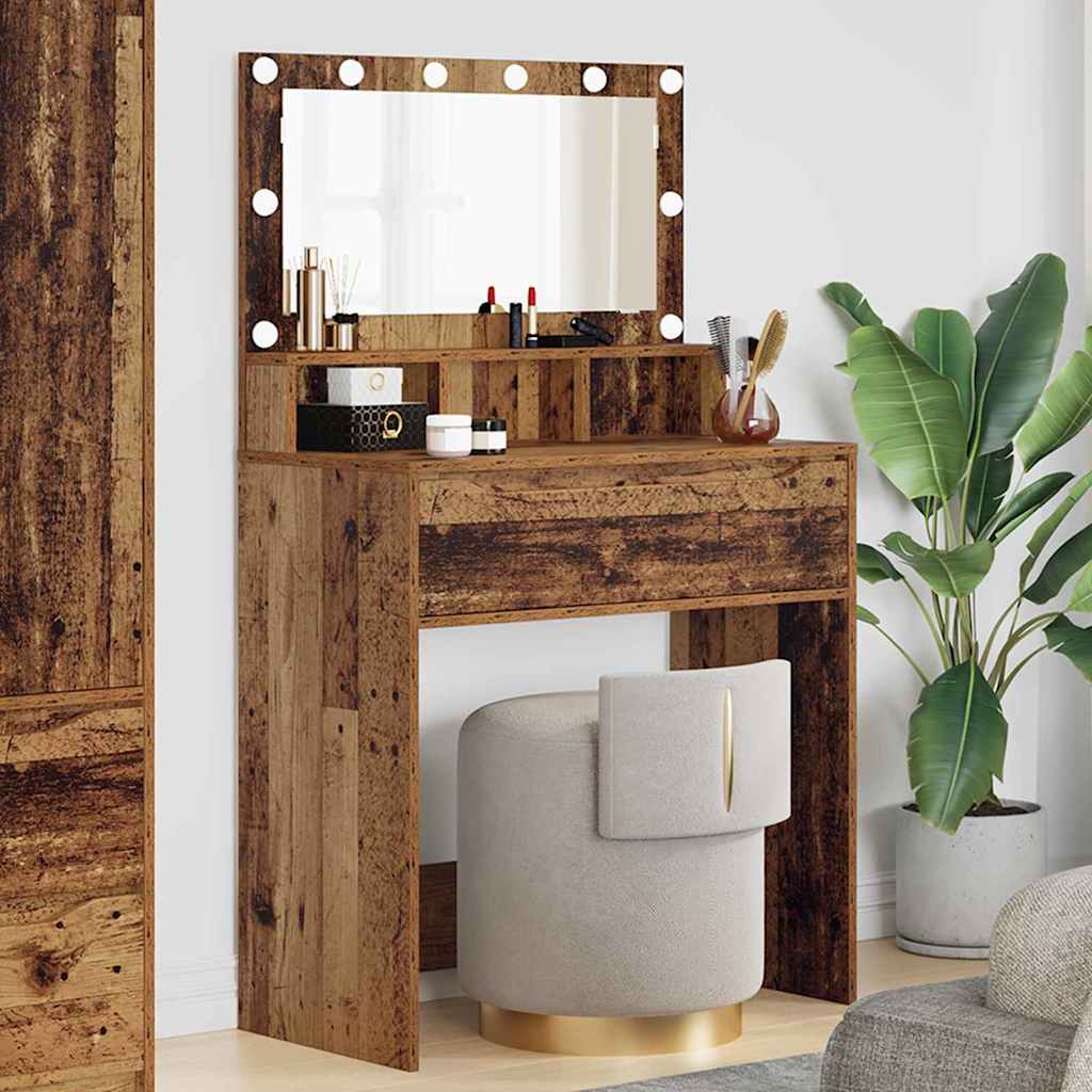 Soverom sminkebord Gamle tre 80 x 39,6 x 135 cm Konstruert tre
