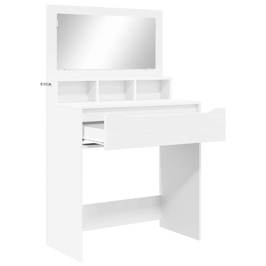 Soverom sminkebord Hvit 80 x 39,6 x 135 cm Konstruert tre
