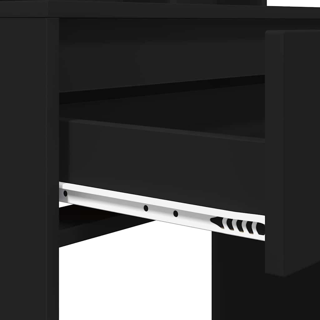 Soverom sminkebord Svart 80 x 39,6 x 135 cm Konstruert tre