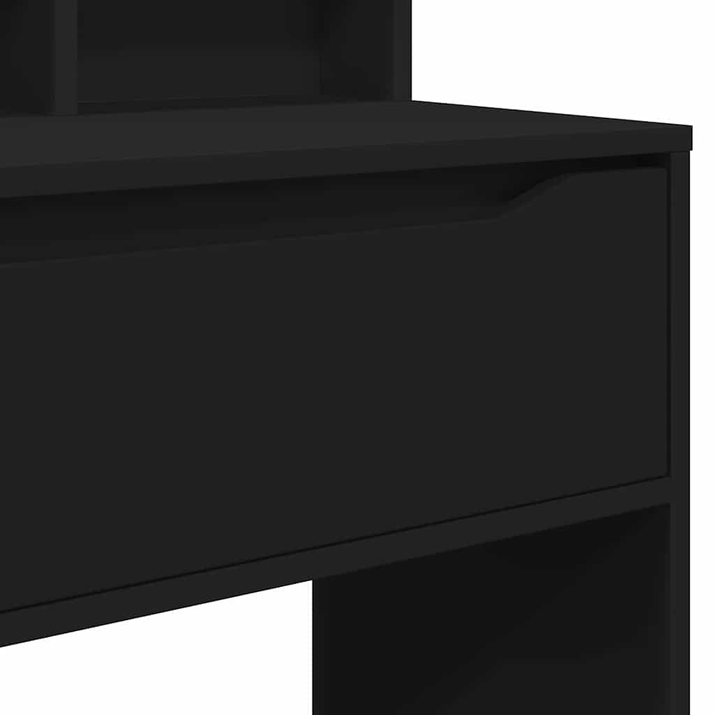 Soverom sminkebord Svart 80 x 39,6 x 135 cm Konstruert tre