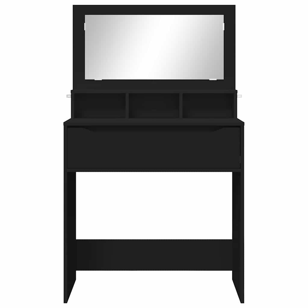 Soverom sminkebord Svart 80 x 39,6 x 135 cm Konstruert tre
