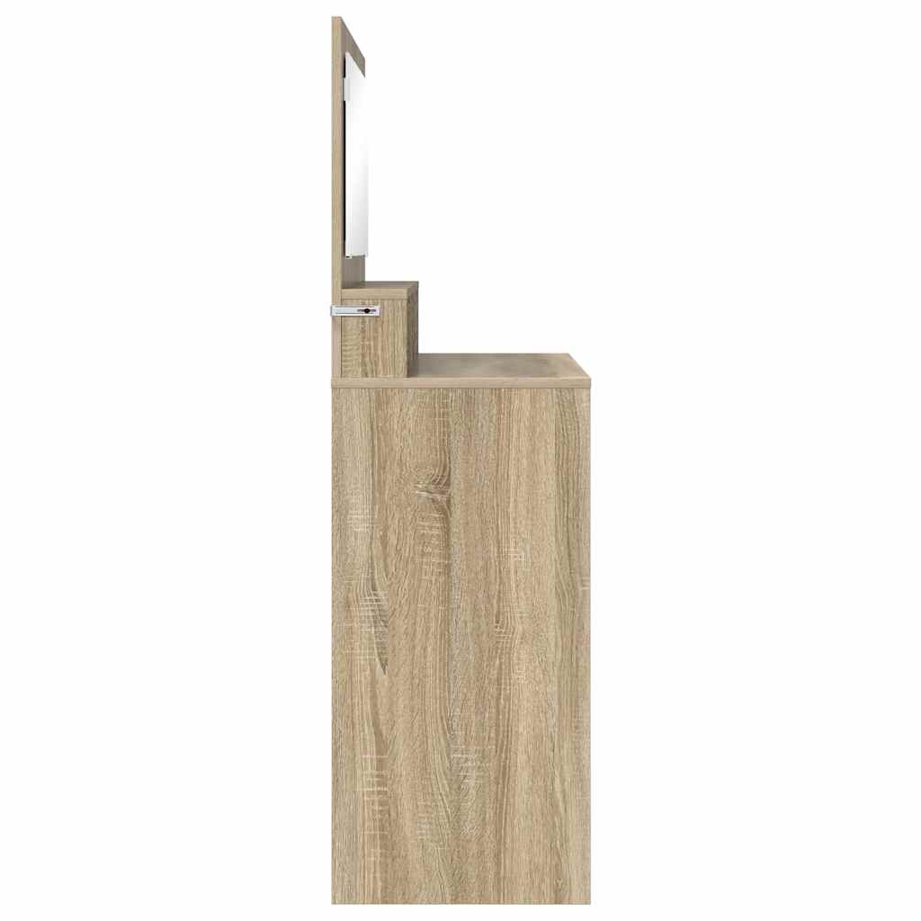 Soverom sminkebord Sonoma eik 80 x 39,6 x 135 cm Konstruert tre