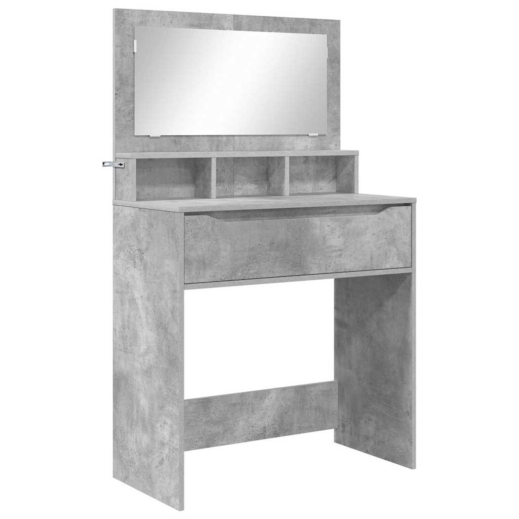 Soverom sminkebord Betonggrå 80 x 39,6 x 135 cm Konstruert tre