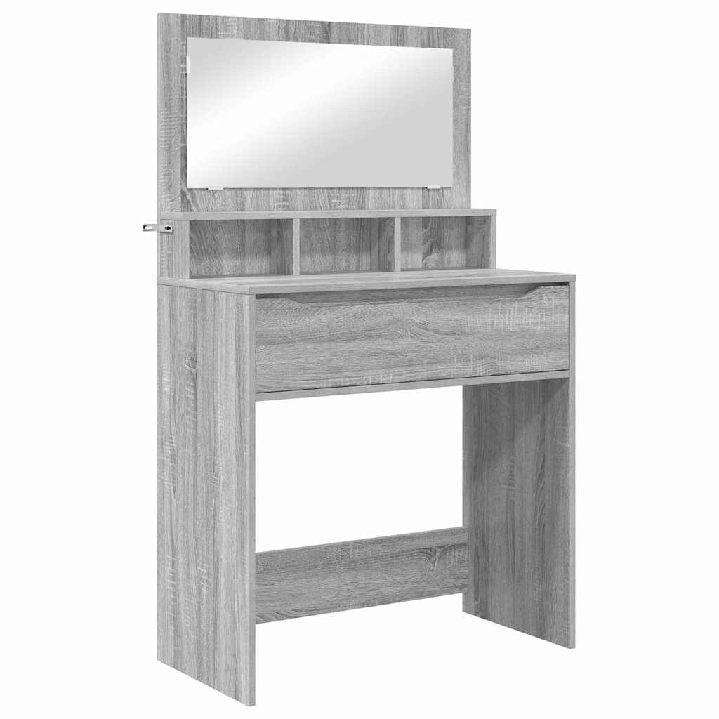 Soverom sminkebord Grå Sonoma 80 x 39,6 x 135 cm Konstruert tre