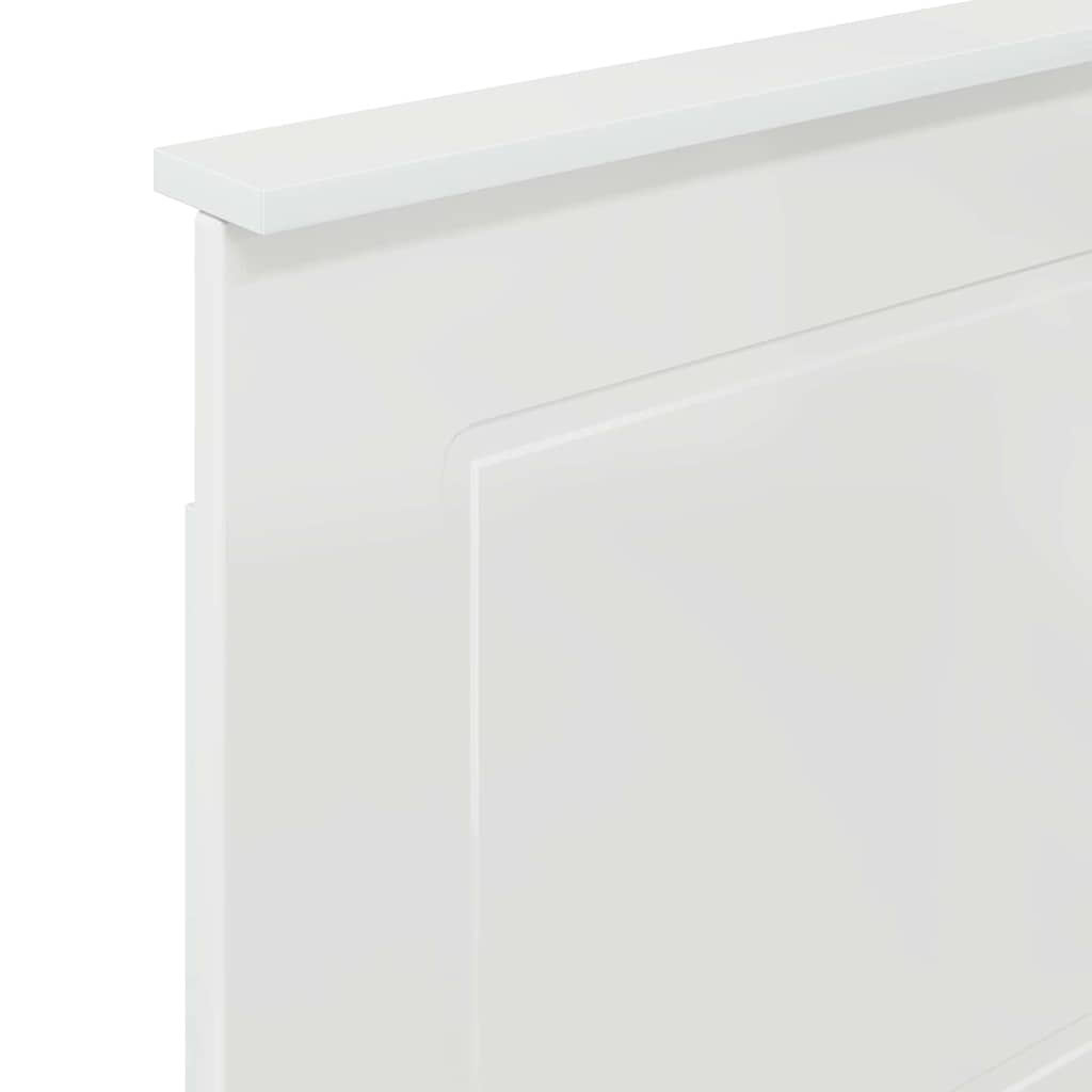 Hodegavl Glanset Hvit 100 cm Konstruert tre
