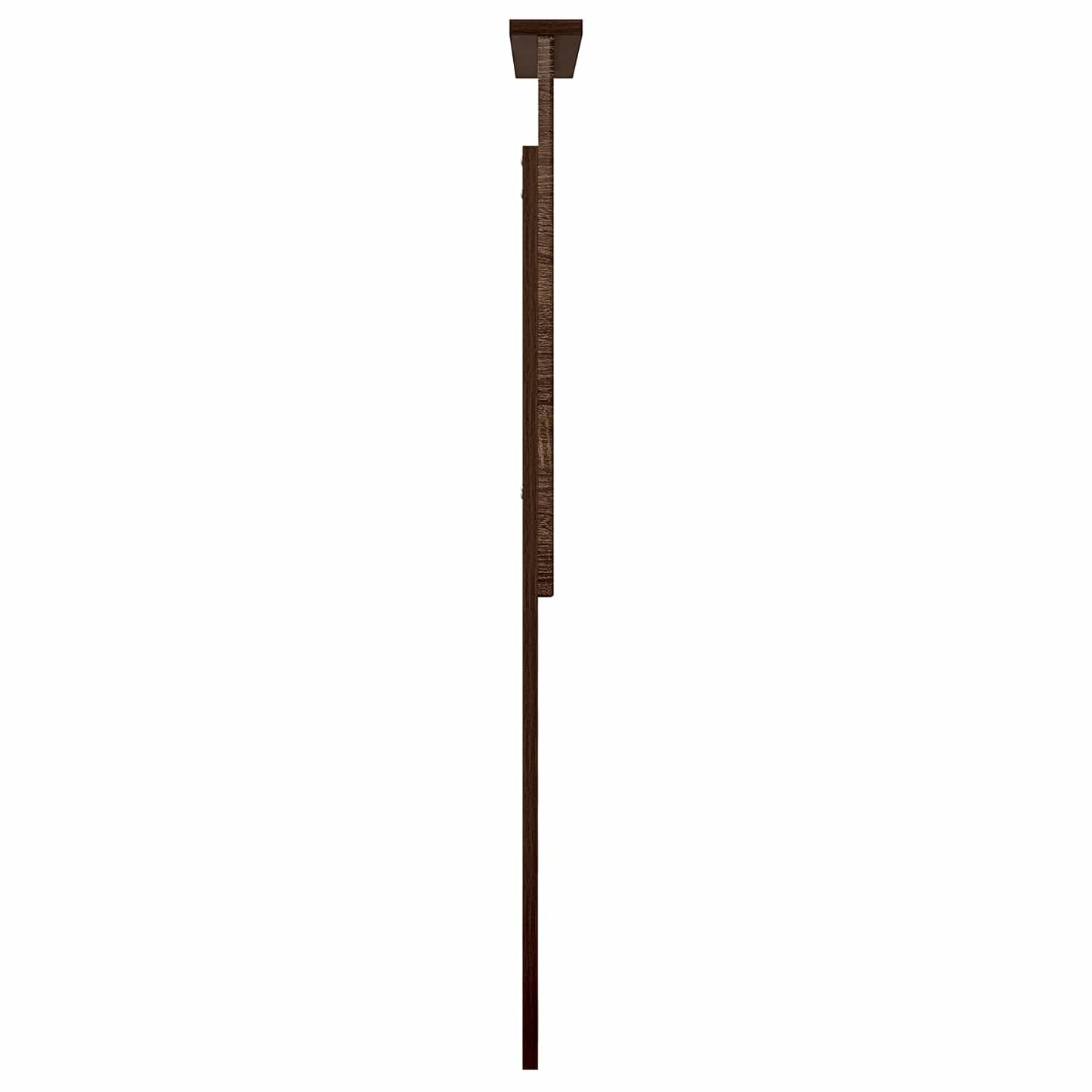 Hodegavl med hodegjerde Brun Eik 75 cm Konstruert tre