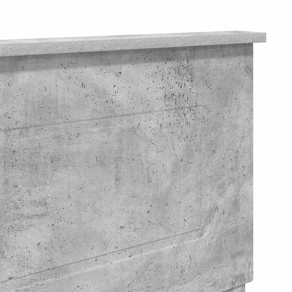 Hodegavl Betonggrå Konstruert tre