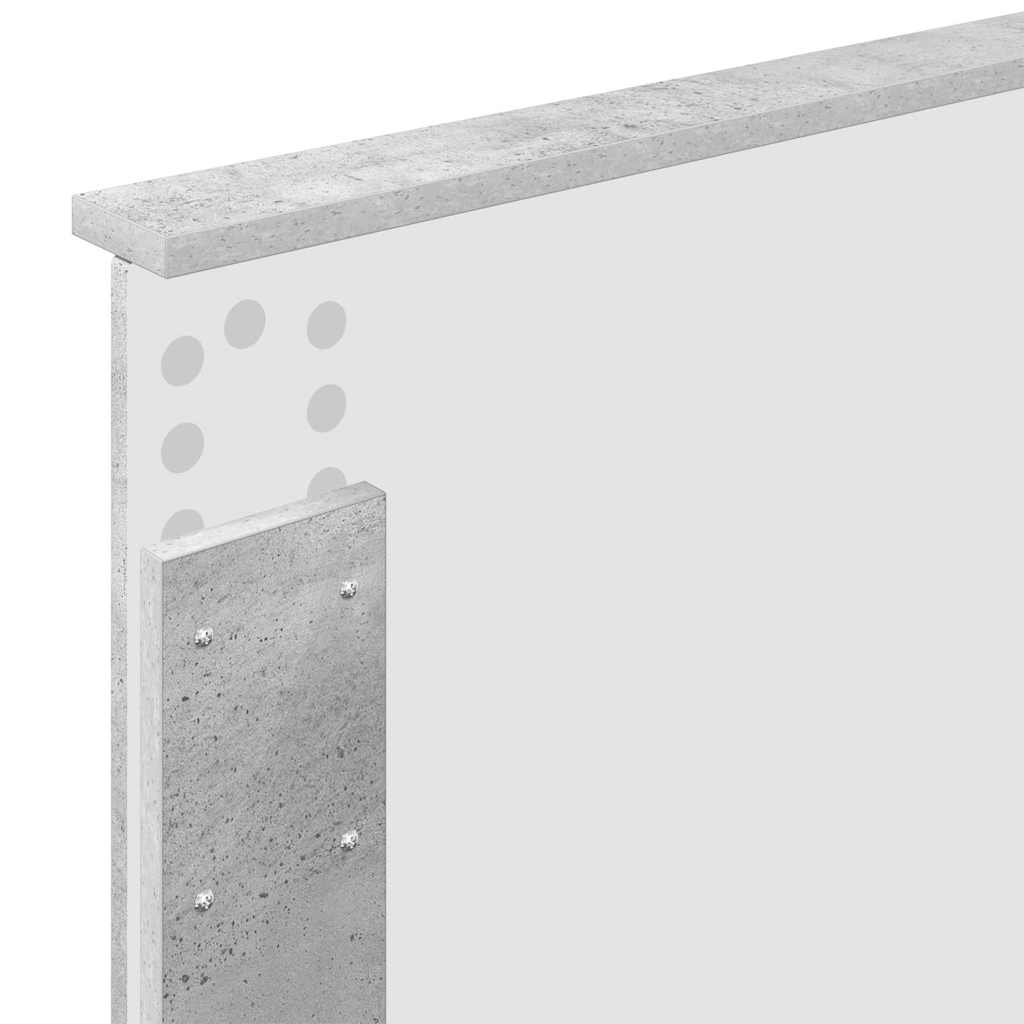 Hodegavl Betonggrå Konstruert tre