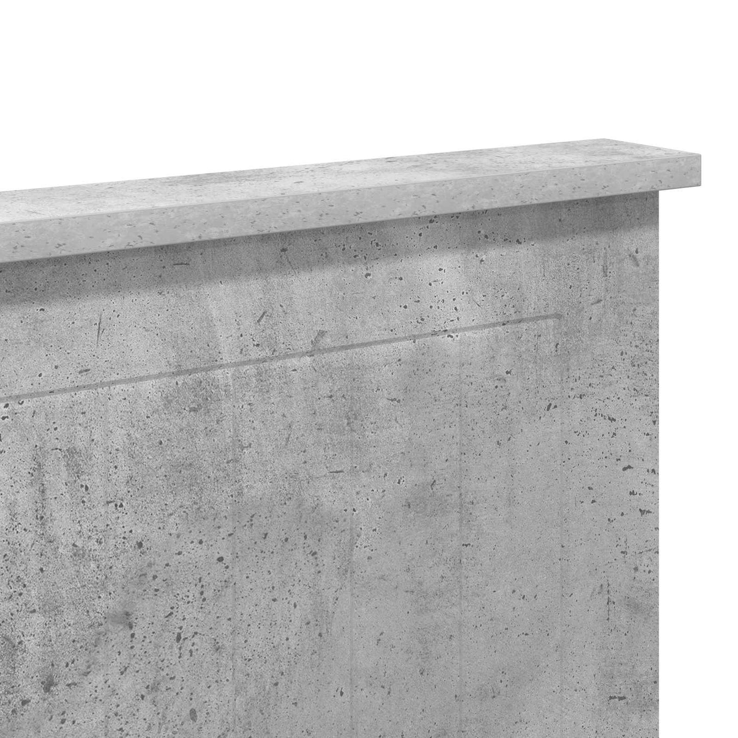 Hodegavl Betonggrå Konstruert tre