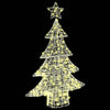 Juletre med 100 LED Varmhvit 120 cm Akryl