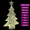 Juletre med 100 LED Varmhvit 120 cm Akryl