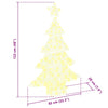 Juletre med 100 LED Varmhvit 120 cm Akryl