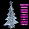 Juletre med 100 LED Kaldhvit 120 cm Akryl