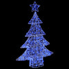 Juletre med 100 LED Blå 120 cm Akryl