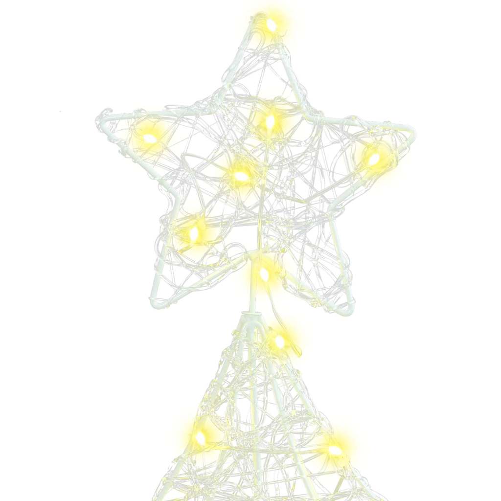 Juletre med 160 LED Varmhvit 150 cm Akryl